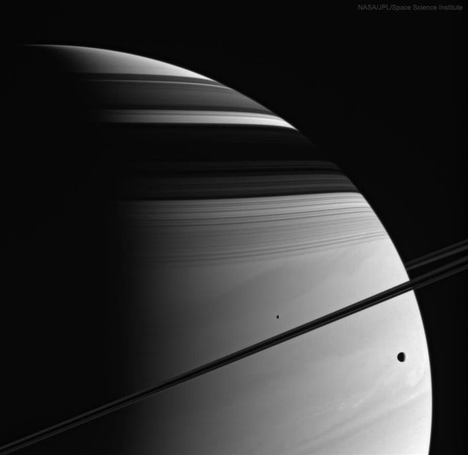 Moons, Rings, Shadows, Clouds: Saturn (Cassini) | © · undefined