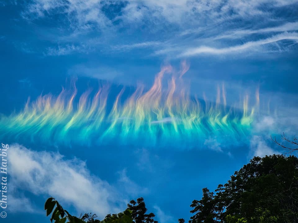 A Fire Rainbow over West Virginia | © · Christa Harbig