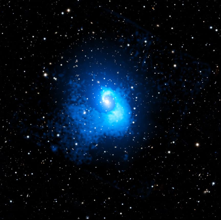 A Collision of Galaxy Clusters | © · undefined