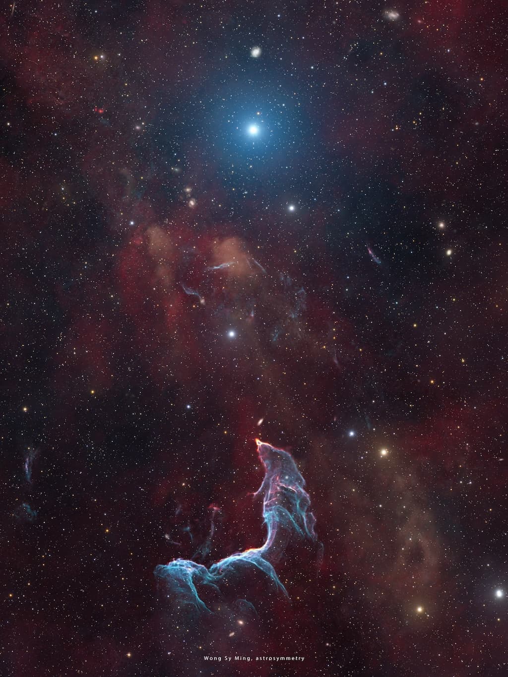 The Mermaid Nebula Supernova Remnant | © · Data acquisition: Sy Ming Wong; Processing: Guangyan Gao
Text:
Cecilia Chirenti
(NASA
GSFC,
UMCP,
CRESST II)