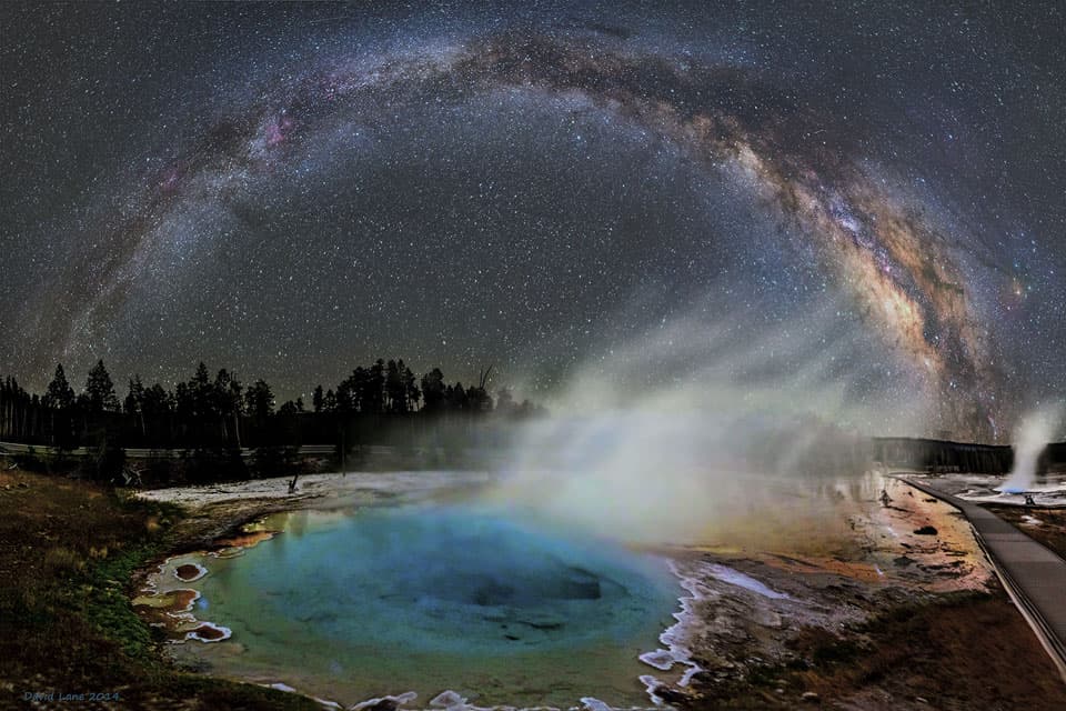 Milky Way over Yellowstone | © · Dave Lane