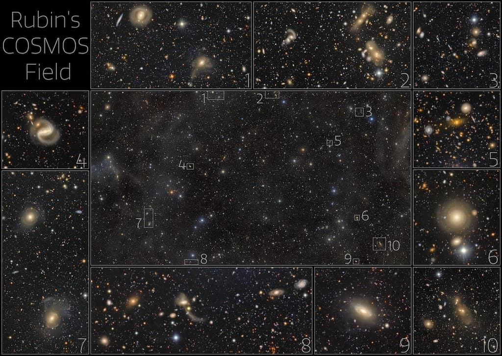Rubin's COSMOS field | © · NSF–DOE Vera C. Rubin Observatory/NOIRLab/SLAC/AURA
Text:
Cecilia Chirenti
(NASA
GSFC,
UMCP,
CRESST II)
