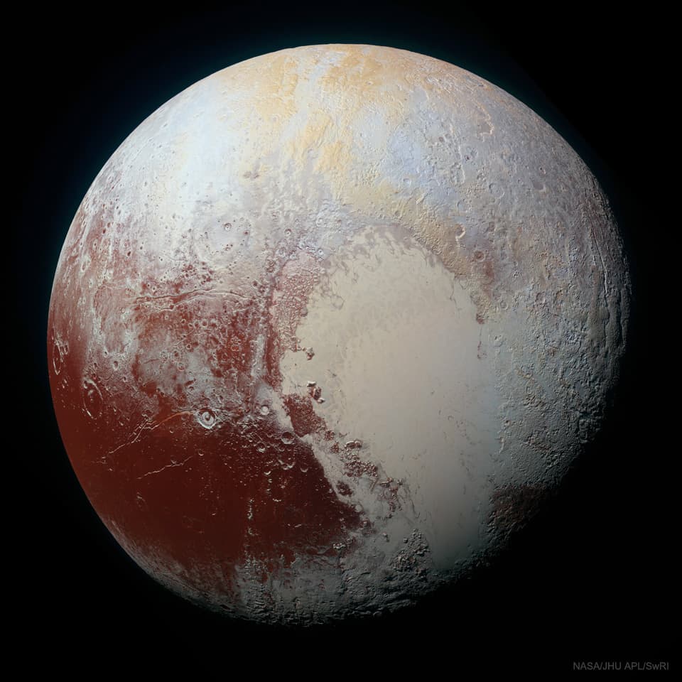 Pluto in Enhanced Color | © · undefined